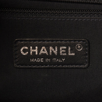 Chanel Denim Chevron Quilted New Medium Boy Flap Blue 6 of 13