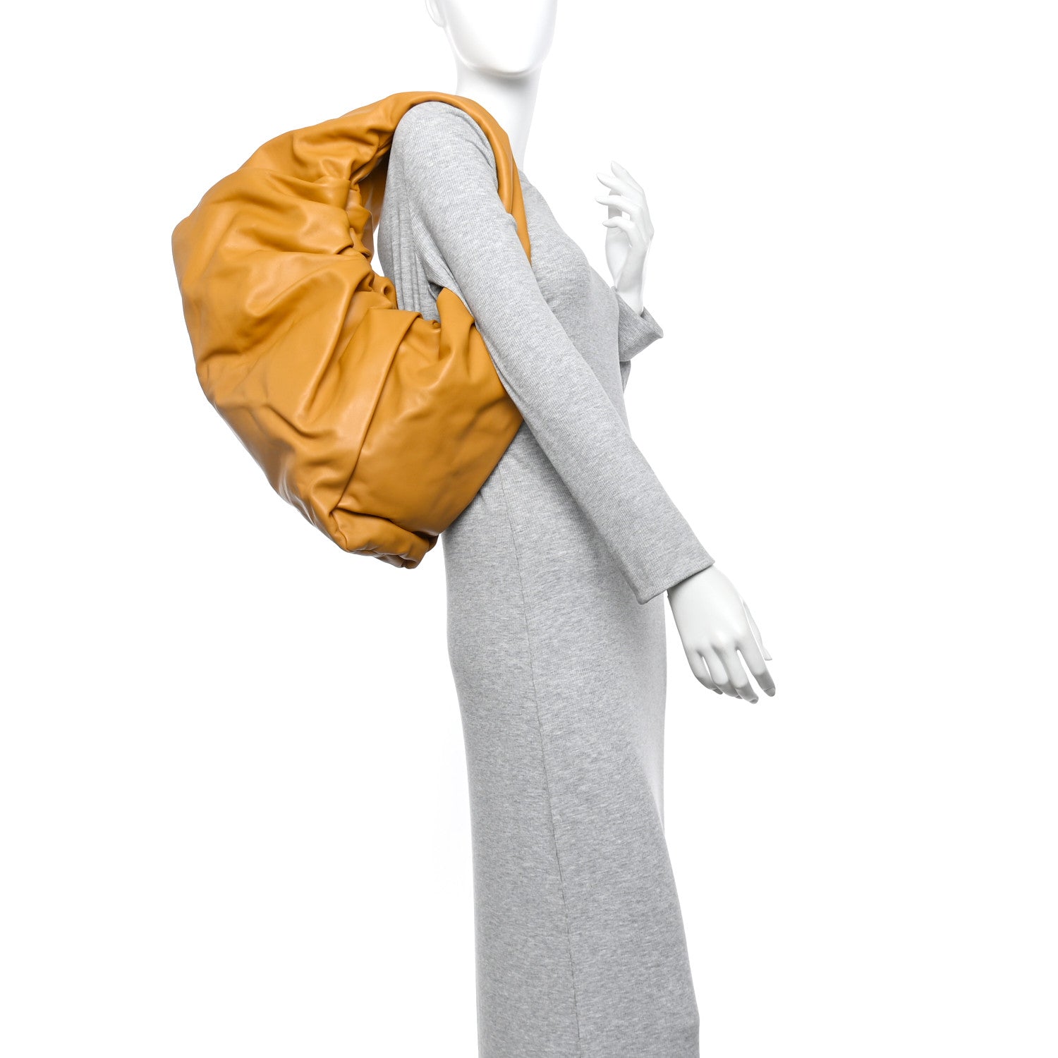Bottega Veneta Smooth Butter Calfskin Large The Shoulder Pouch Butterscotch 2 of 10
