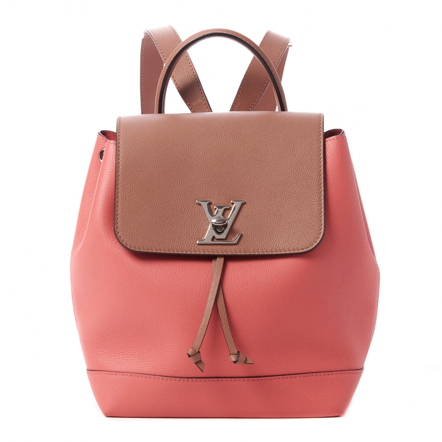 Soft Calfskin Lockme Backpack Pink