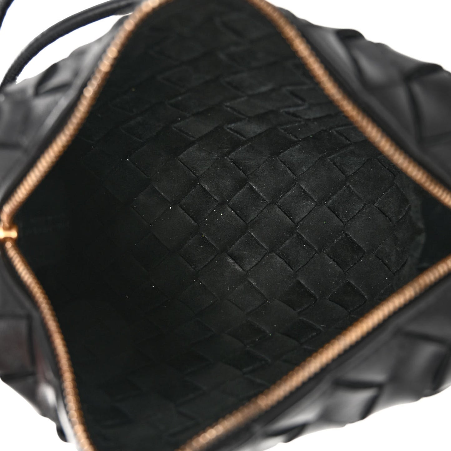 Nappa Intrecciato Mini Loop Camera Bag Black