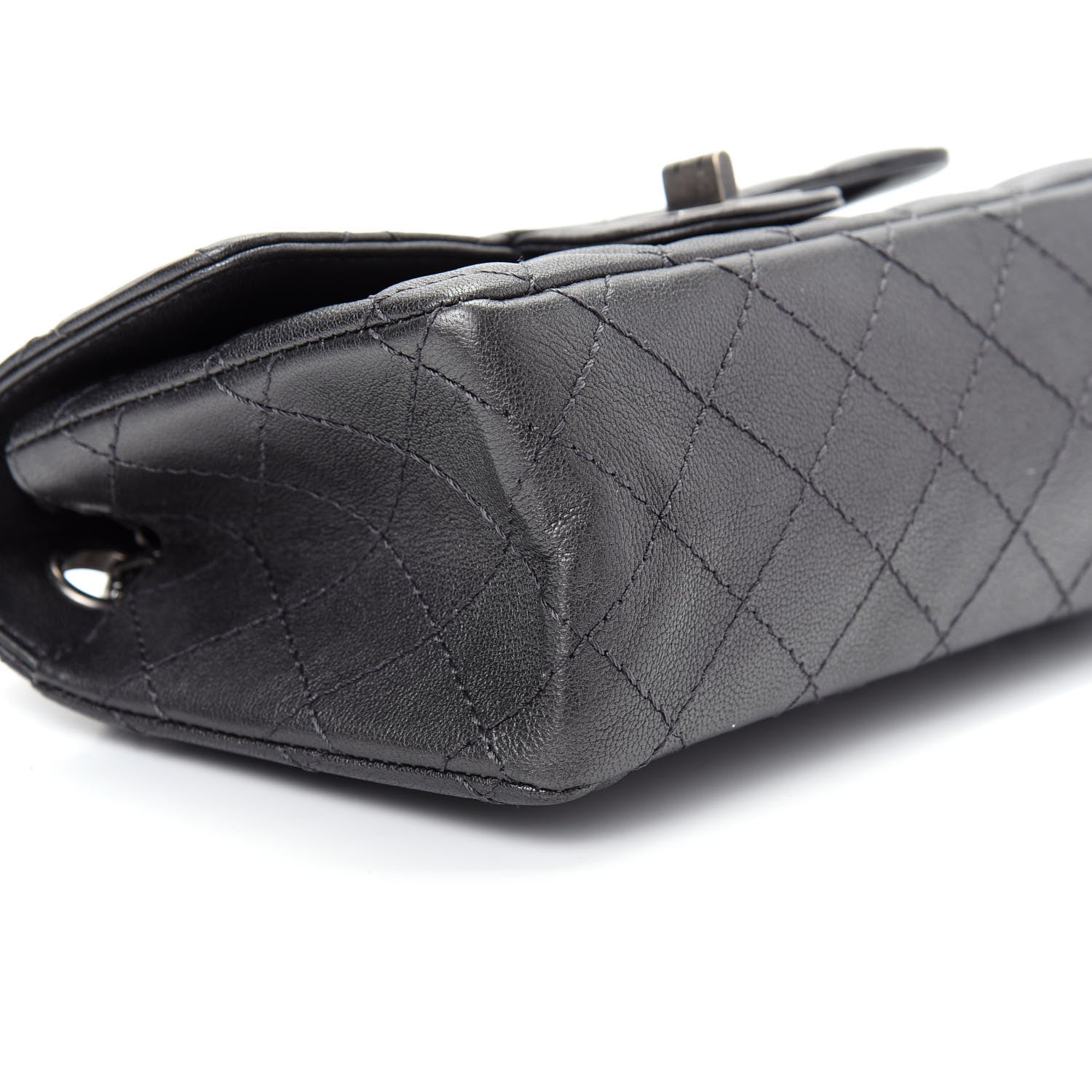 Chanel Sheepskin Quilted 2.55 Reissue Mini Flap Dark Grey 6 of 9