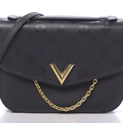 Louis Vuitton Calfskin Monogram Very Messenger Black 7 of 10