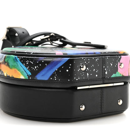 Louis Vuitton Calfskin Splash Print Petite Boite Chapeau Black 9 of 10