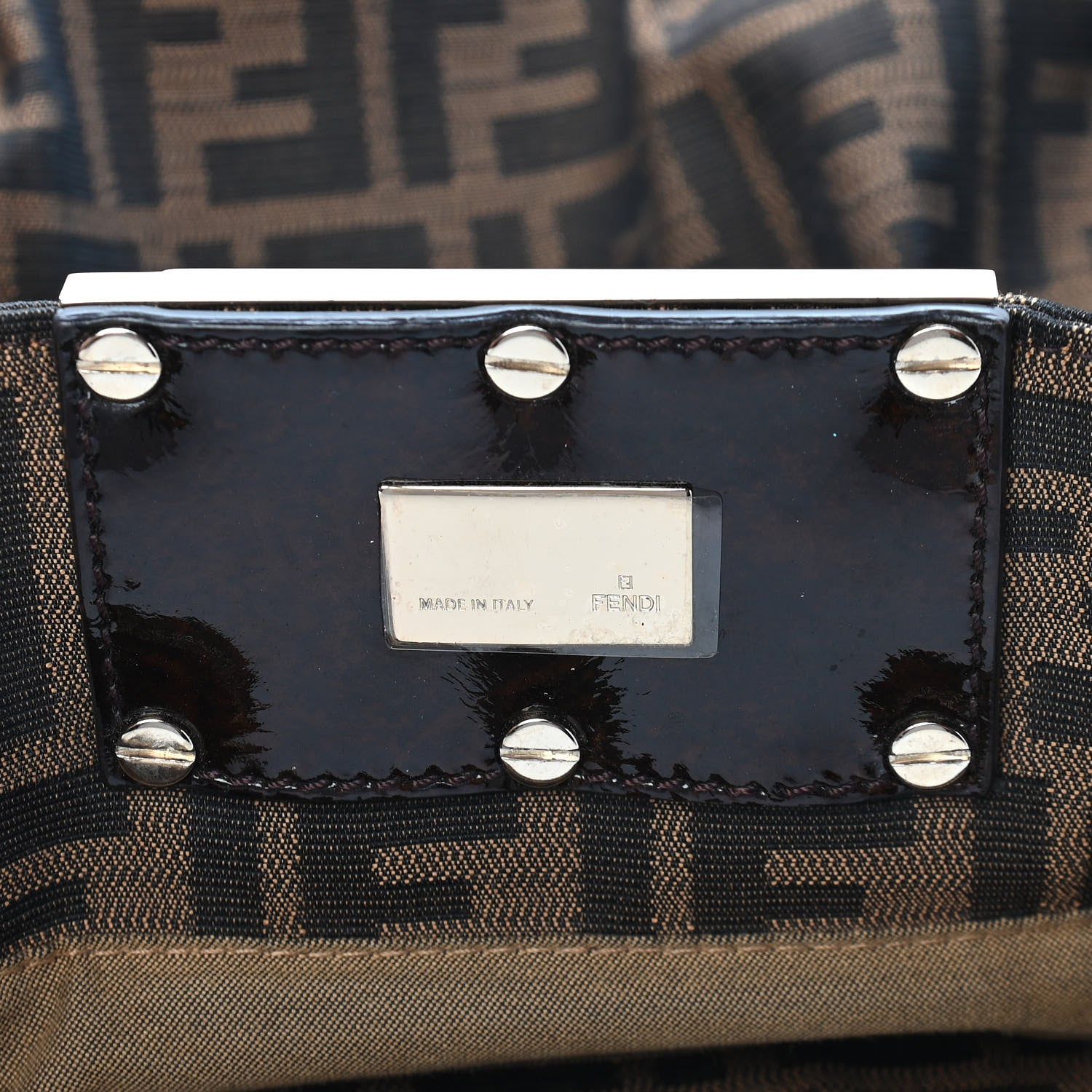 Fendi Zucca Mia Tote Tobacco 6 of 9