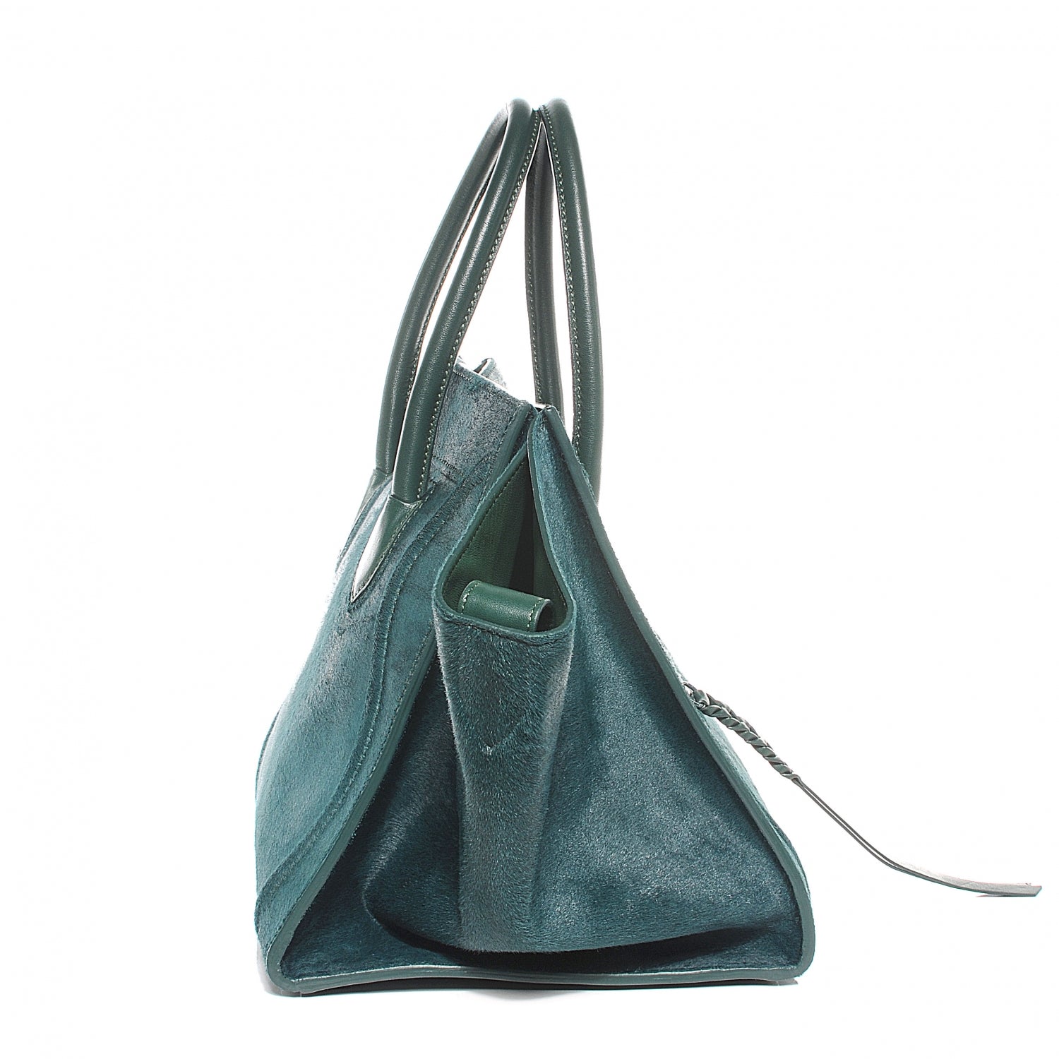 Celine Pony Hair Small Phantom Luggage Jade 8 of 12