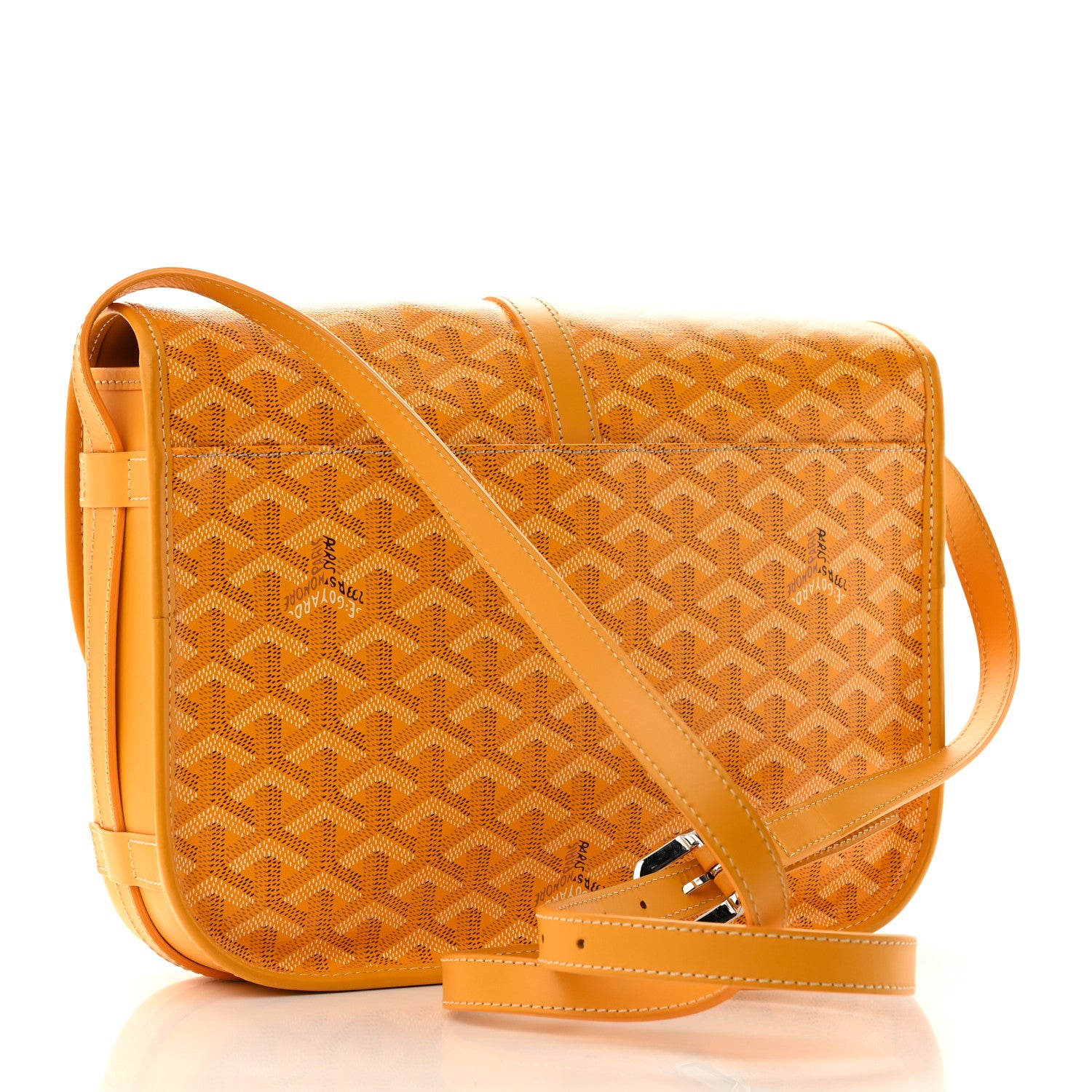 Goyard Goyardine Belvedere II MM Messenger Bag Yellow 3 of 10