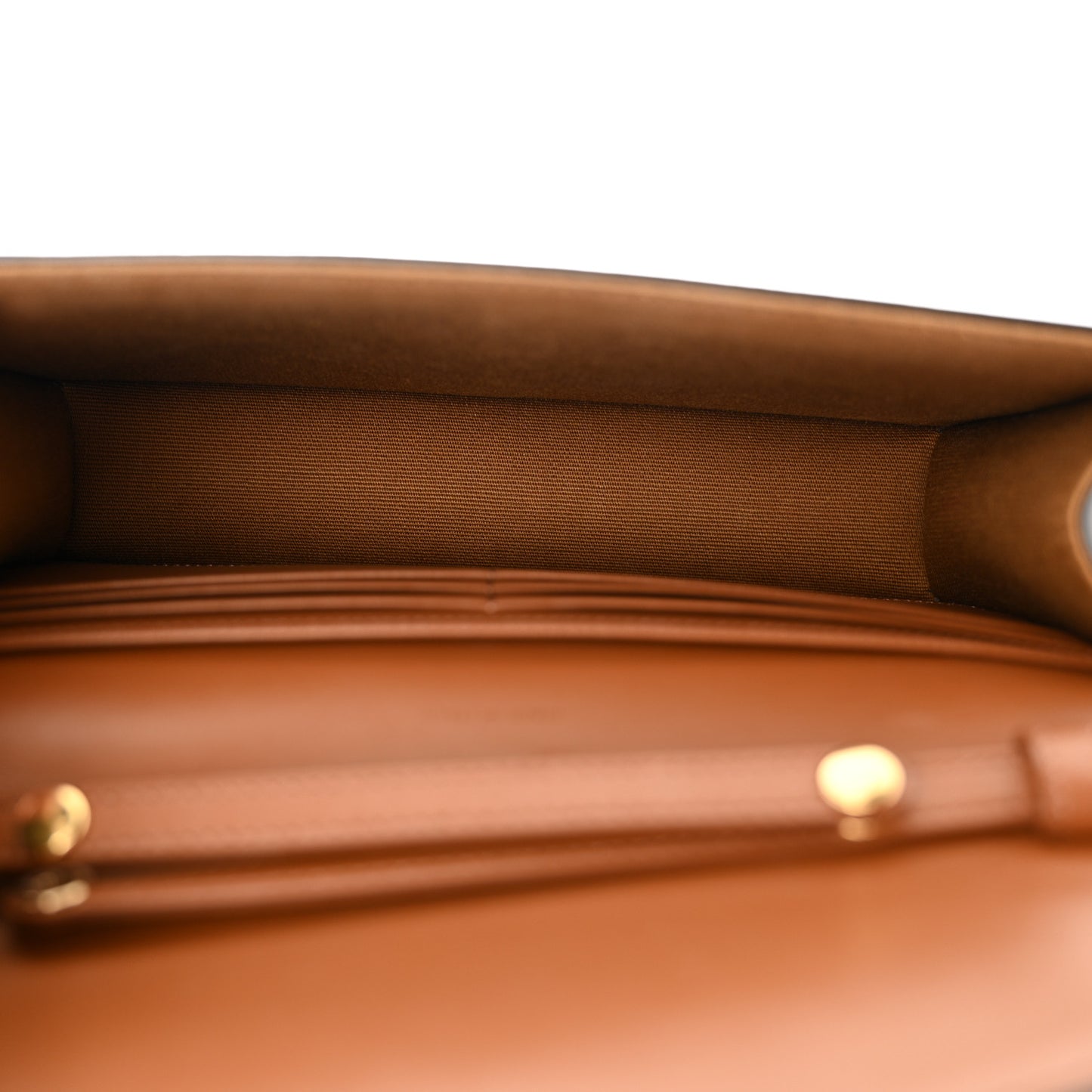 Triomphe Canvas Calfskin Margo Wallet on Chain Tan