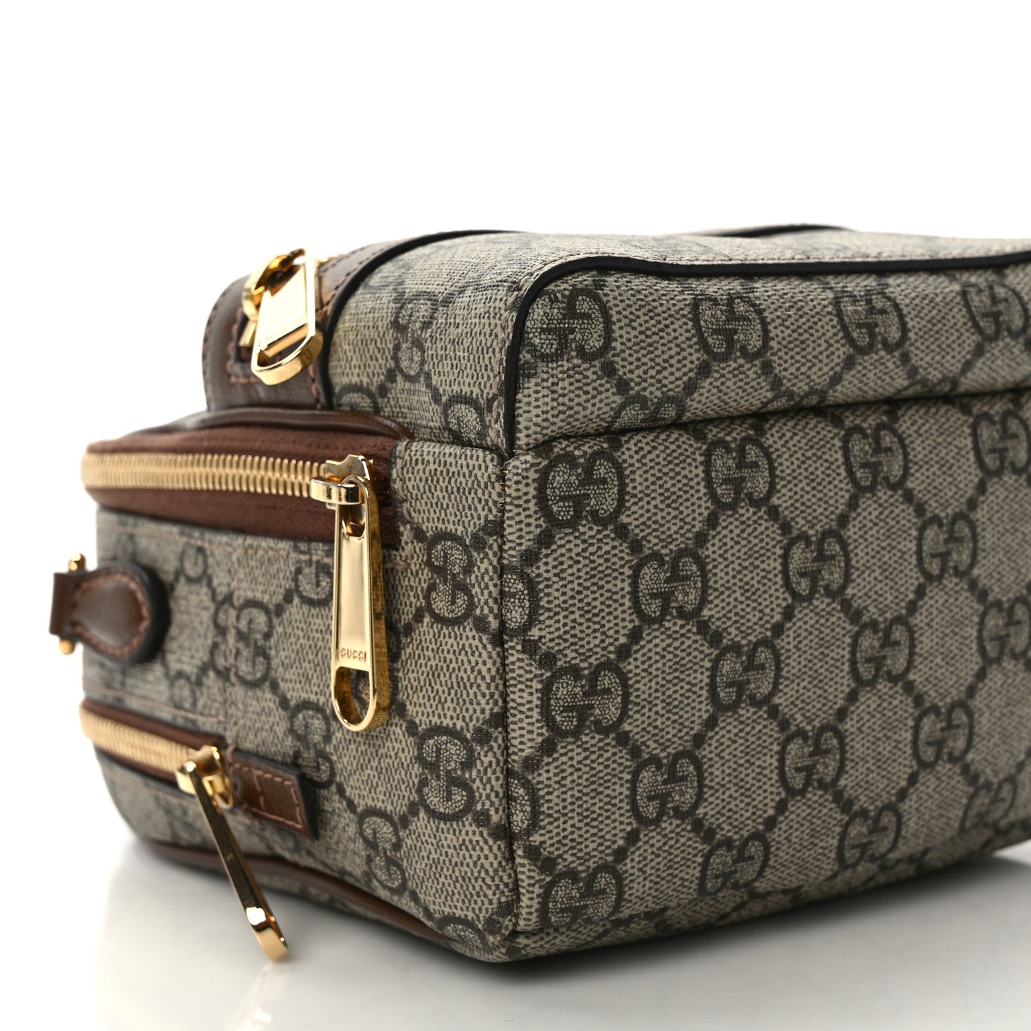 Gucci GG Supreme Monogram Azalea Calfskin Retro Interlocking G Multi-Function Bag Beige Ebony Brown Sugar 10 of 14