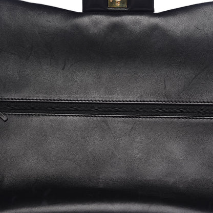 Chanel Lambskin Quilted Maxi Double Flap Black 10 of 17