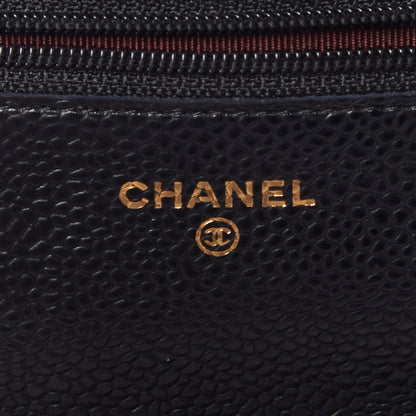 Chanel Caviar Quilted Wallet On Chain WOC Black 9 of 10