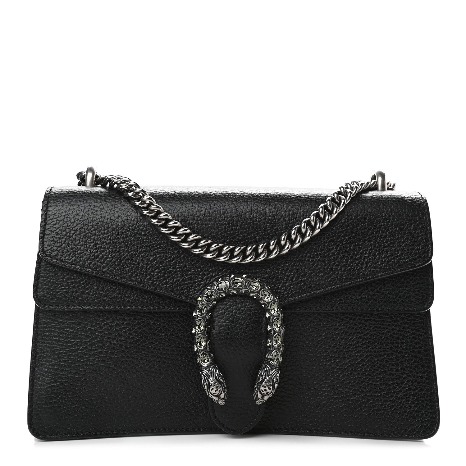 Gucci Pebbled Calfskin Small Dionysus Shoulder Bag Black 1 of 9