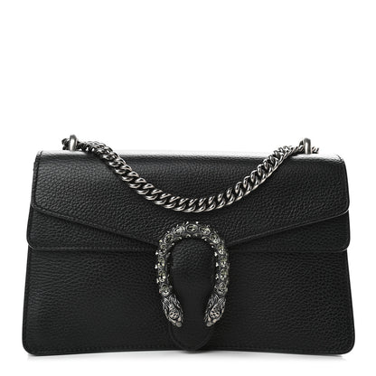 Gucci Pebbled Calfskin Small Dionysus Shoulder Bag Black 1 of 9