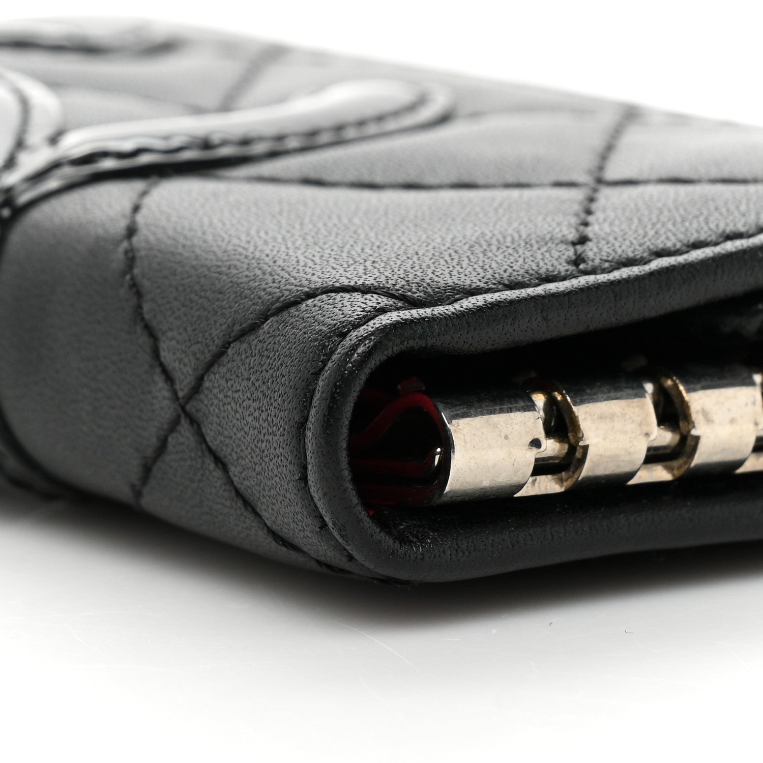 Chanel Calfskin Quilted Cambon 6 Key Holder Black 11 of 16
