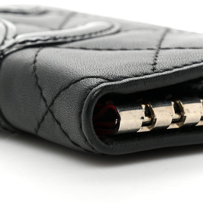 Chanel Calfskin Quilted Cambon 6 Key Holder Black 11 of 16