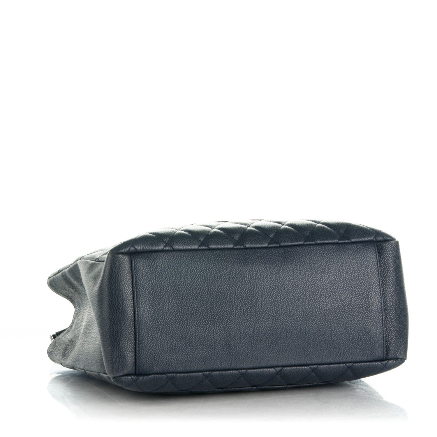 Chanel Caviar Quilted Grand Shopping Tote GST Dark Navy Blue 4 of 8