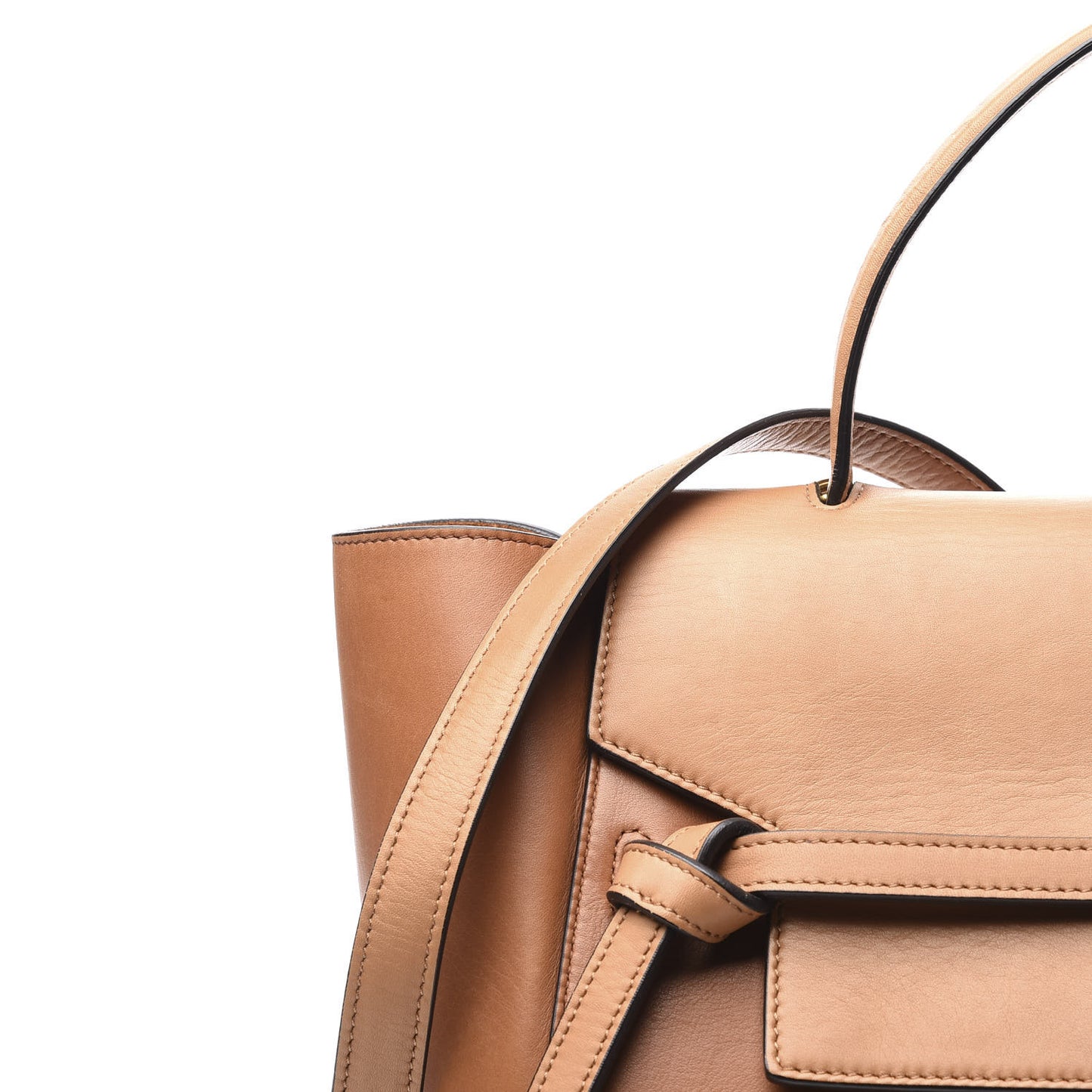 Natural Calfskin Mini Belt Bag Tan