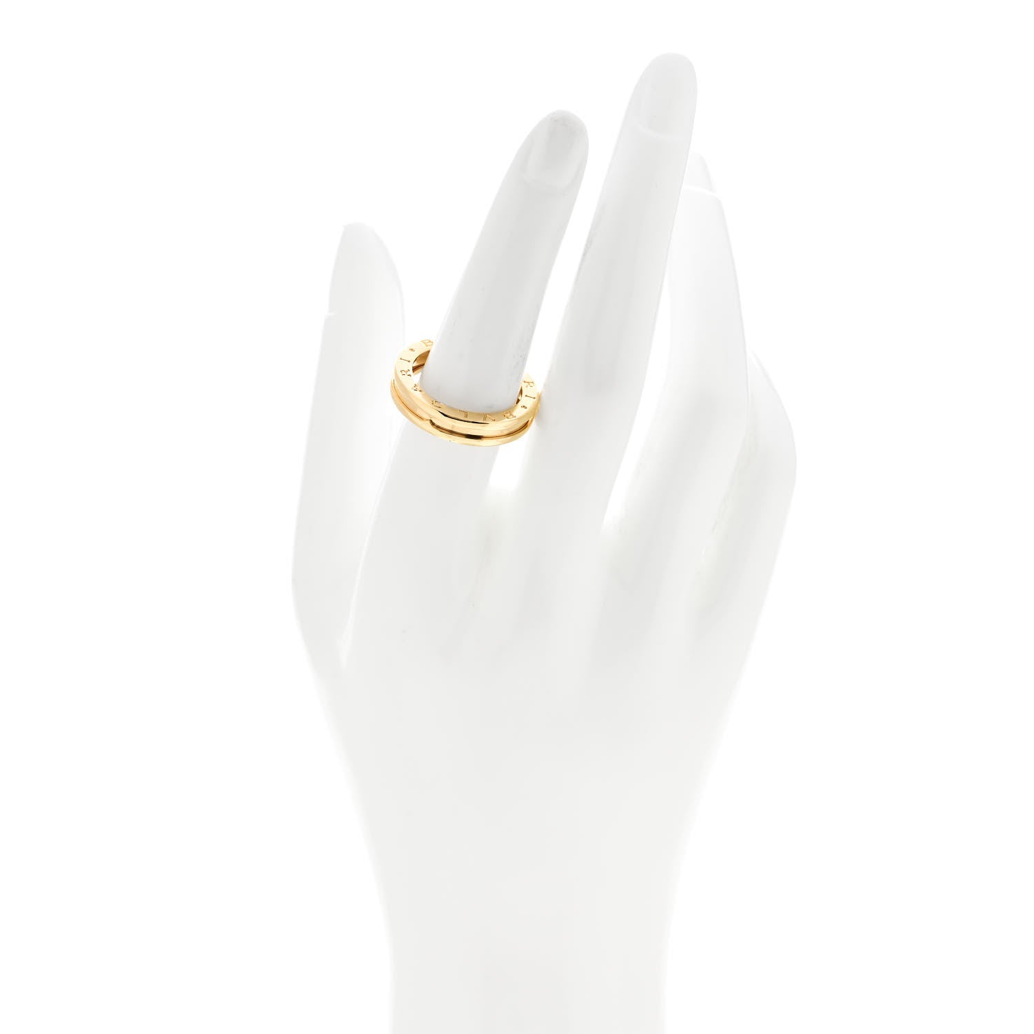 Bulgari 18K Yellow Gold B.Zero1 One-Band Ring 56 7.5 2 of 7