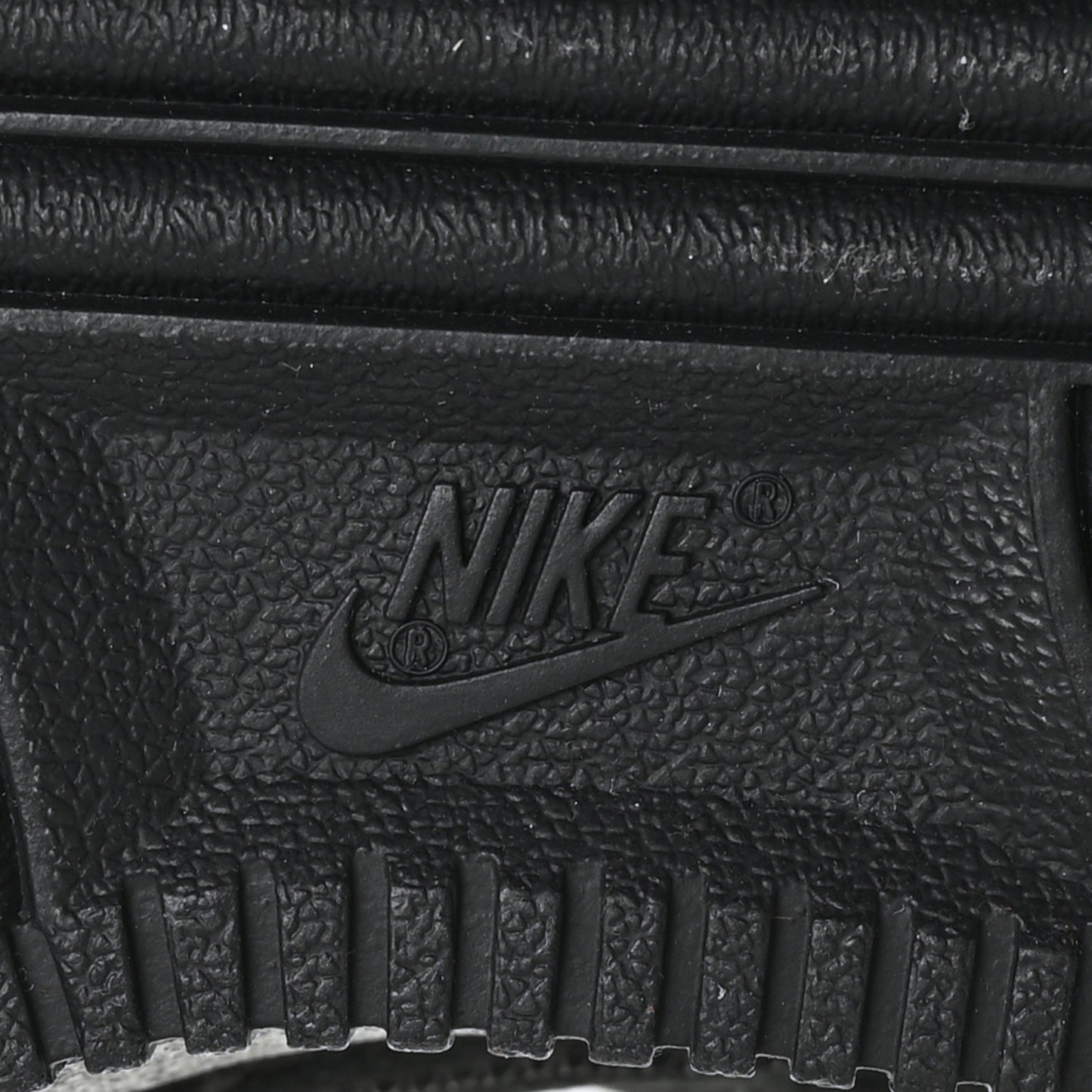 X NIKE AIR FORCE 1 Suede Calfskin Monogram Mens Low Top Sneakers 7 Black