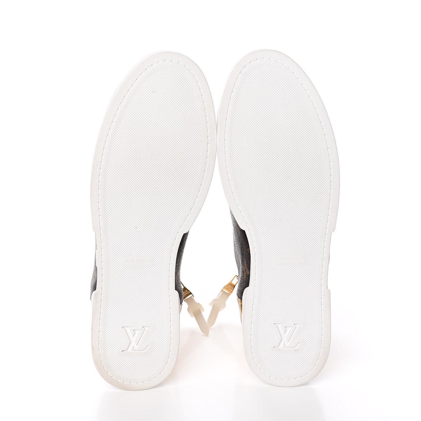 Patent Monogram Stellar Sneaker Boots 39 Gold