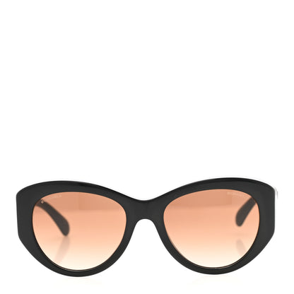 Chanel Acetate Butterfly Large CC Sunglasses 5492 Black 2 of 8