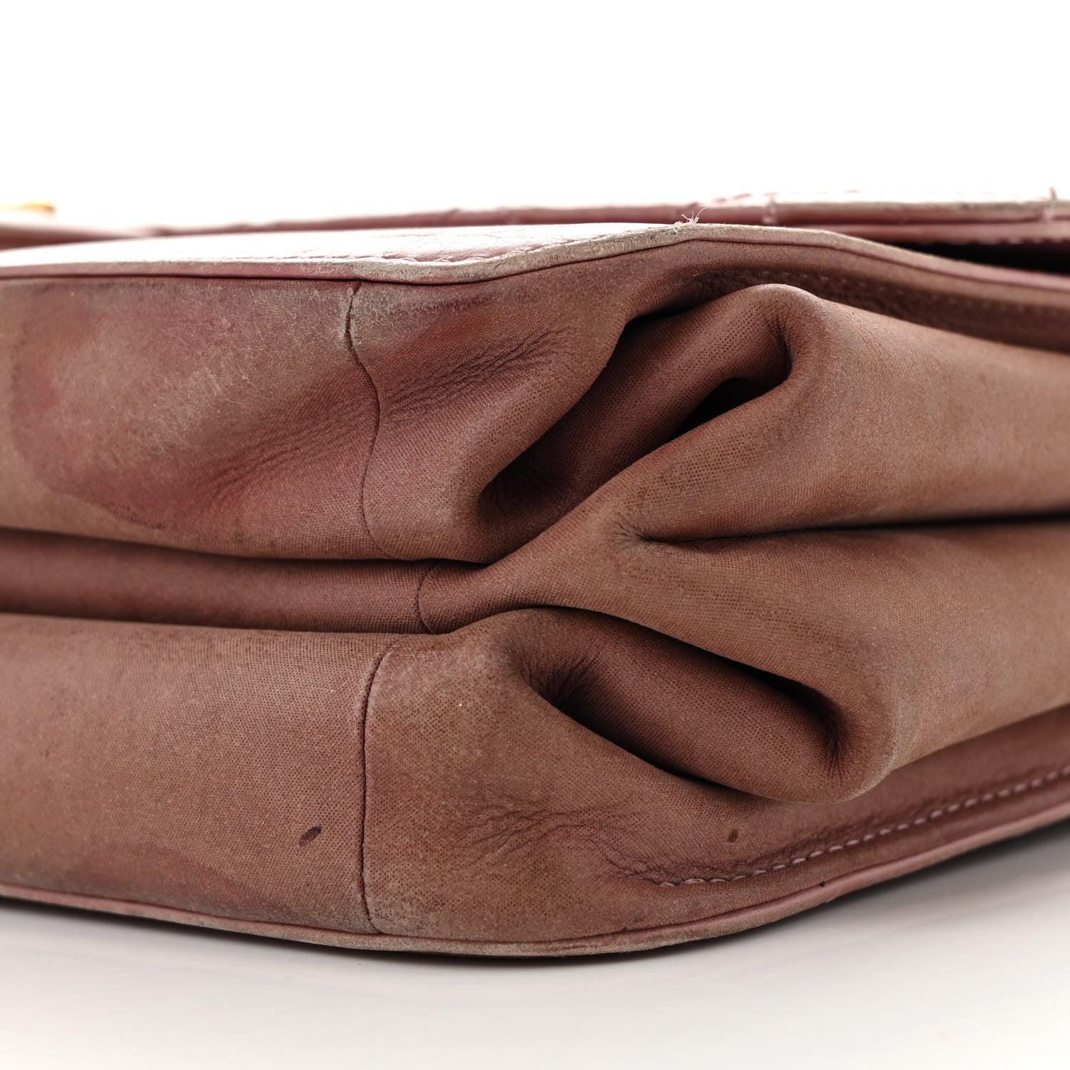 Chanel Calfskin Quilted Straight Lined Flap Purple 12 of 18