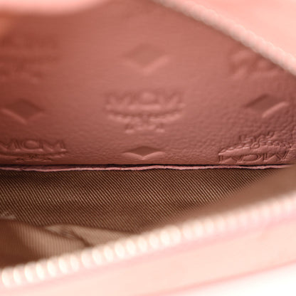 MCM Calfskin Ottomar Monogram Small Backpack Pink 6 of 13