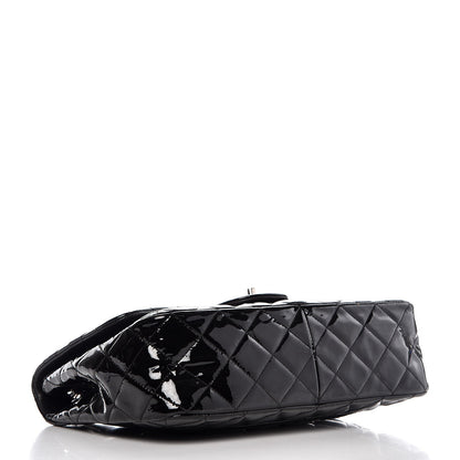 Chanel Patent Quilted Jumbo Single Flap Black 4 of 8