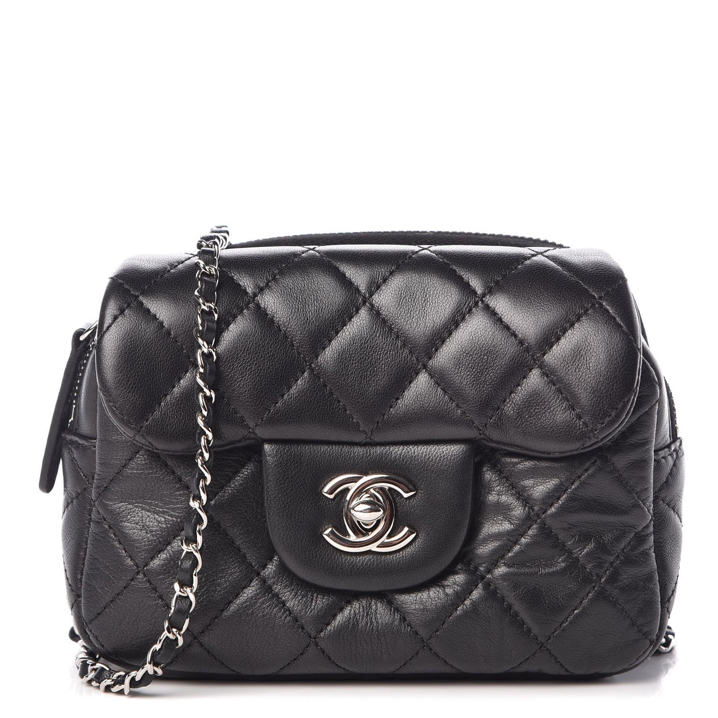 Lambskin Quilted New Mini Flap Black
