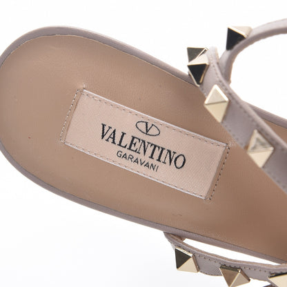 Valentino Garavani Patent Rockstud Ankle Strap Low Heel Pumps 39.5 Poudre 7 of 8