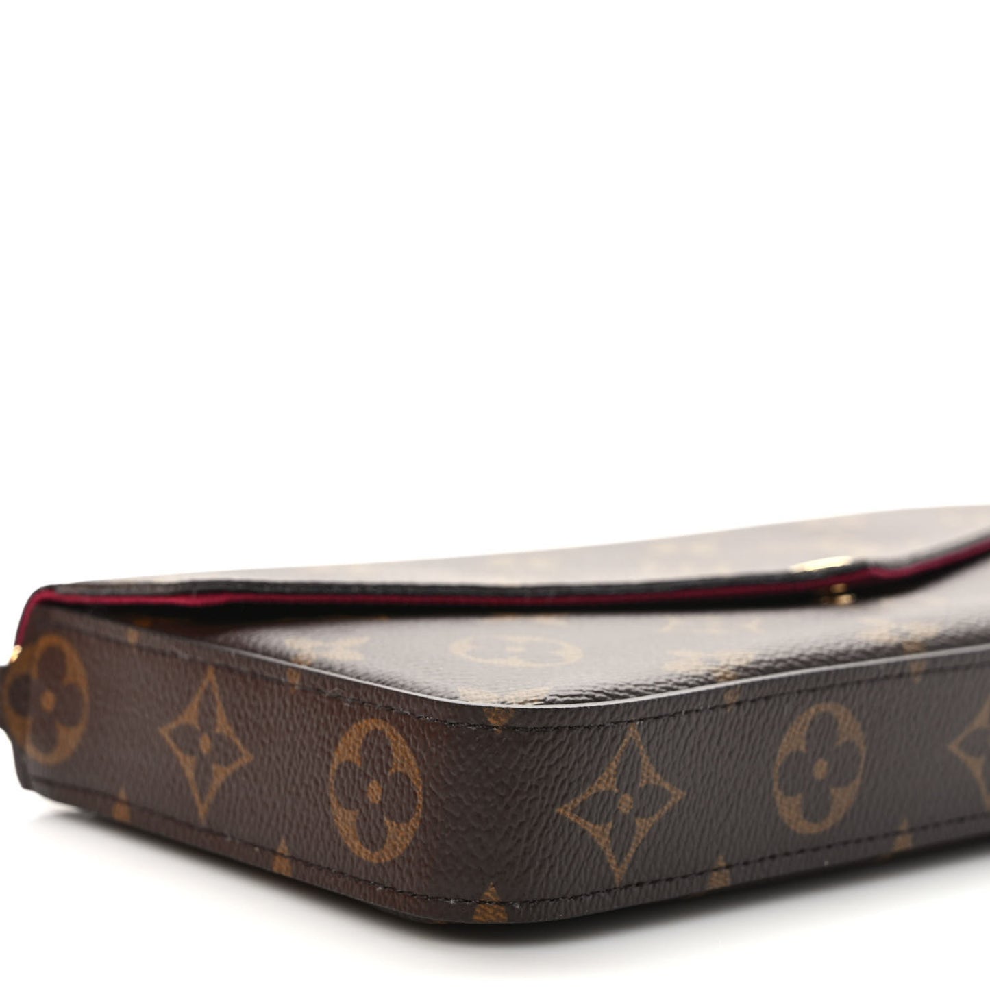 Monogram Pochette Felicie Chain Wallet Fuchsia