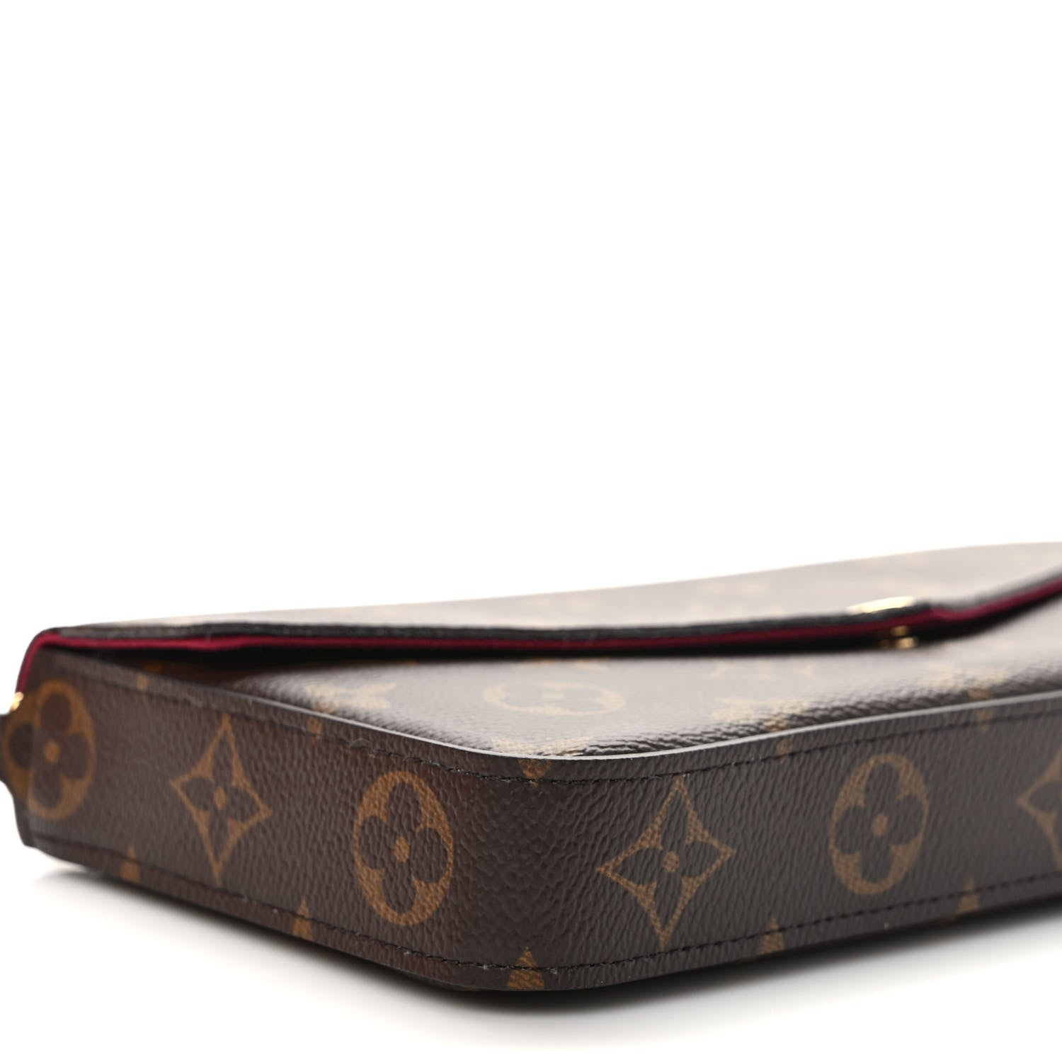 Louis Vuitton Monogram Pochette Felicie Chain Wallet Fuchsia 6 of 8