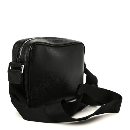 Prada Vitello Daino Zip Shoulder Bag Black 3 of 10