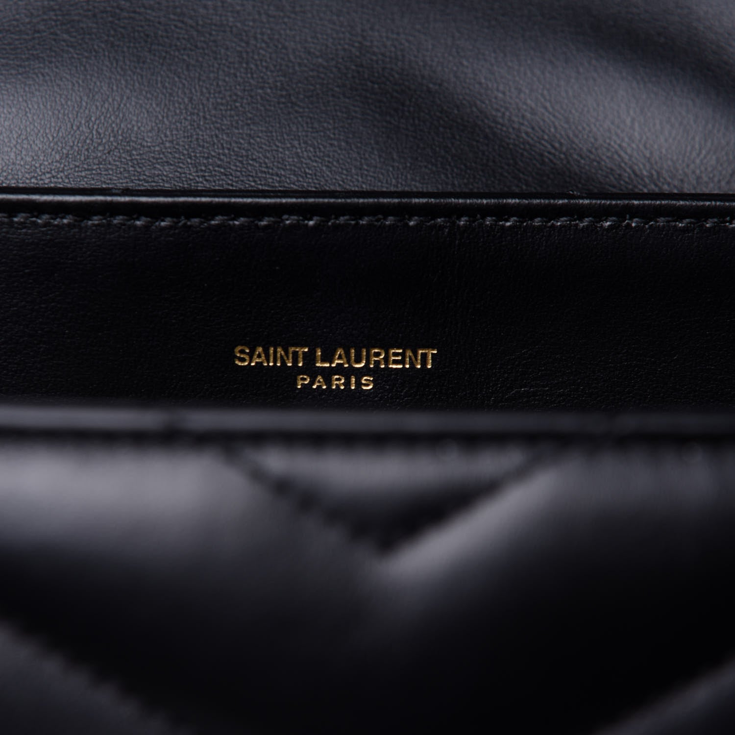 Saint Laurent Calfskin Y Quilted Monogram Medium Loulou Chain Satchel Black 6 of 11