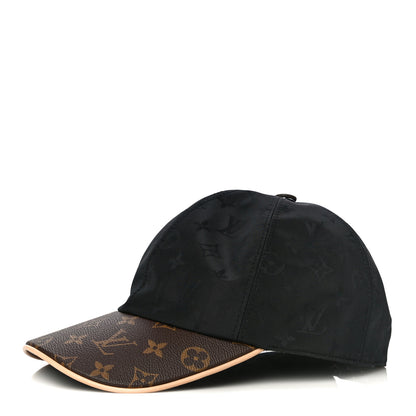 Louis Vuitton Polyester Silk Monogram LV Get Ready Cap L Black 1 of 9