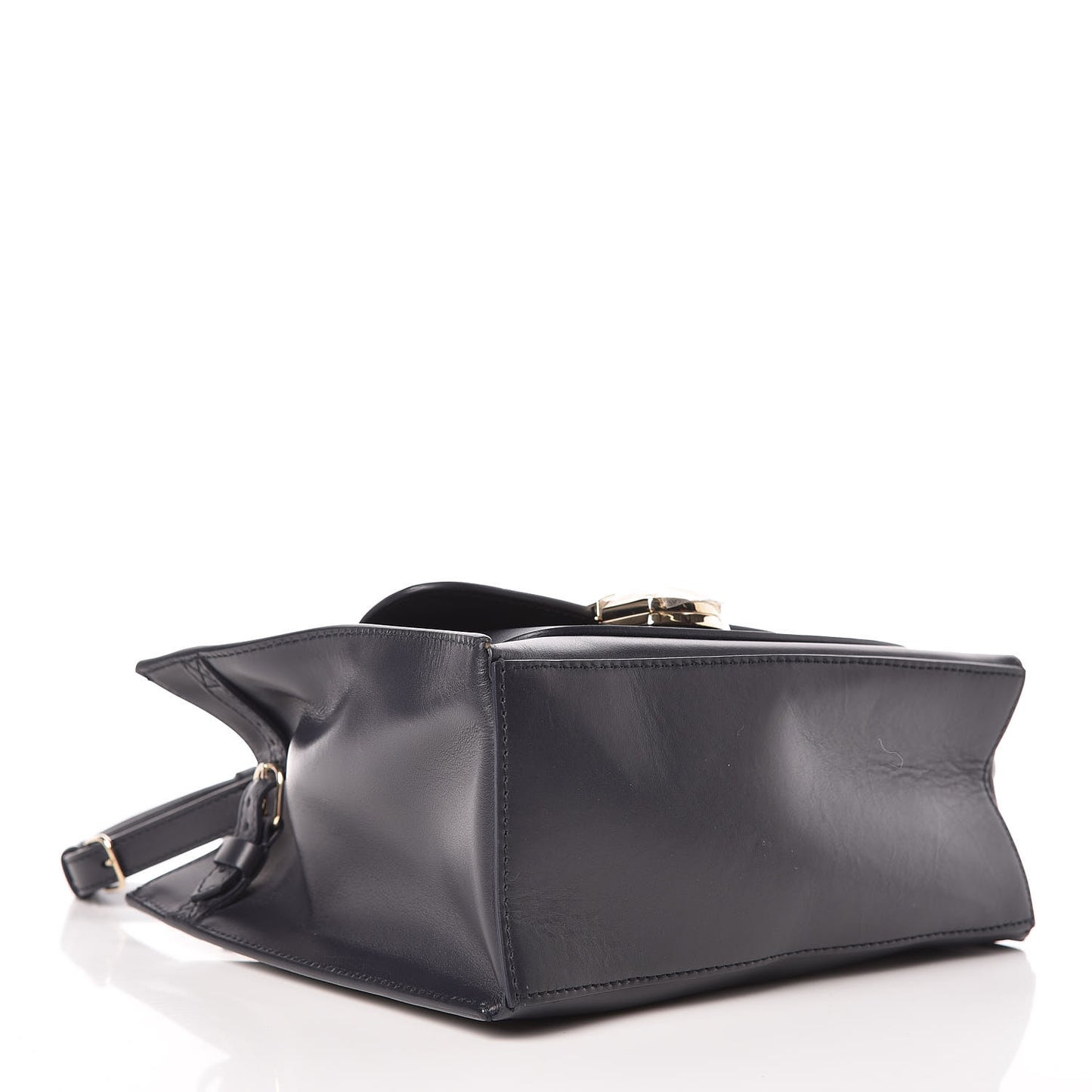 Calfskin Padlock Mini All Afternoon Tote Bleu Nuit