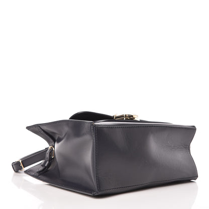 Balenciaga Calfskin Padlock Mini All Afternoon Tote Bleu Nuit 4 of 9