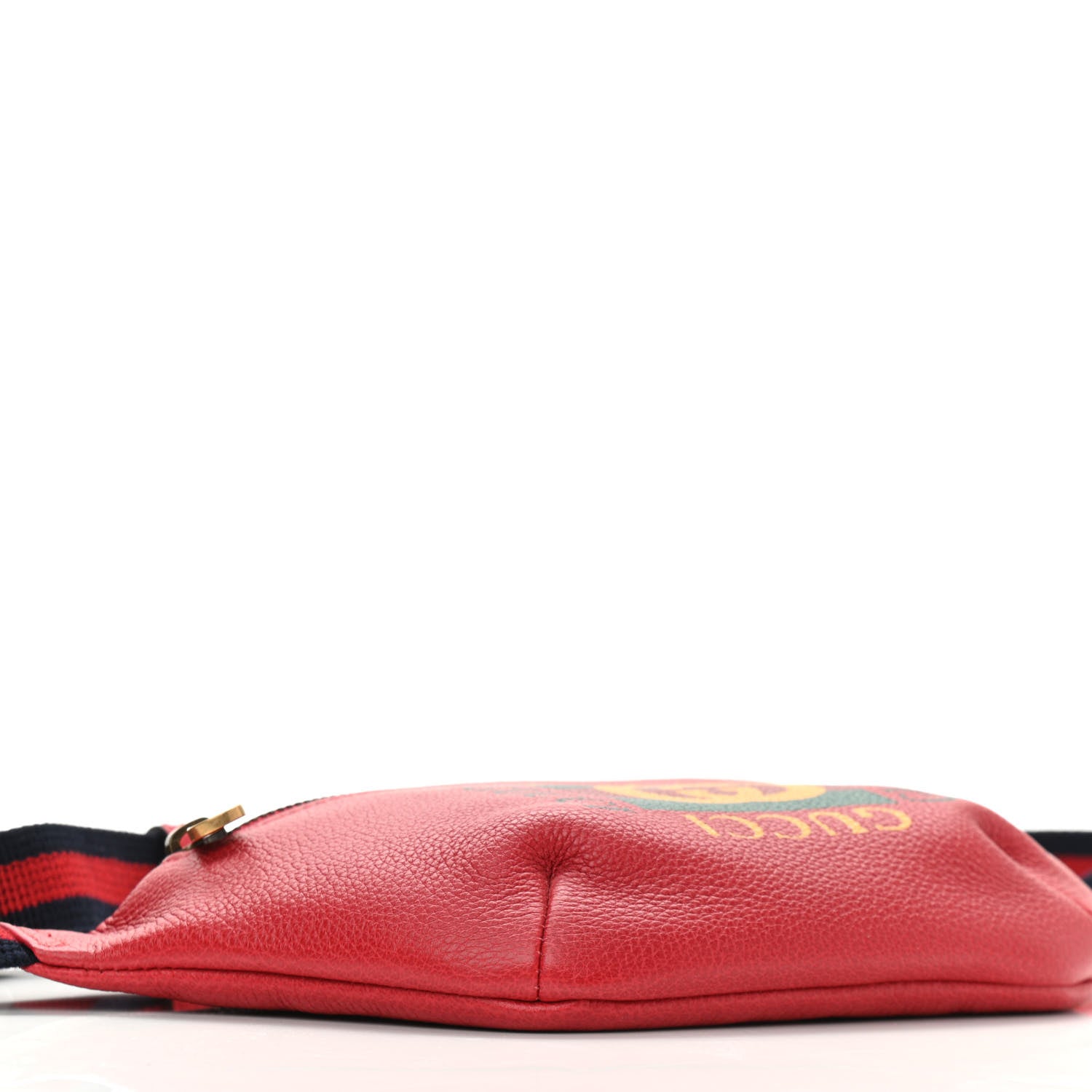 Gucci Grained Calfskin Small Logo Belt Bag Hibiscus Red 8 of 9