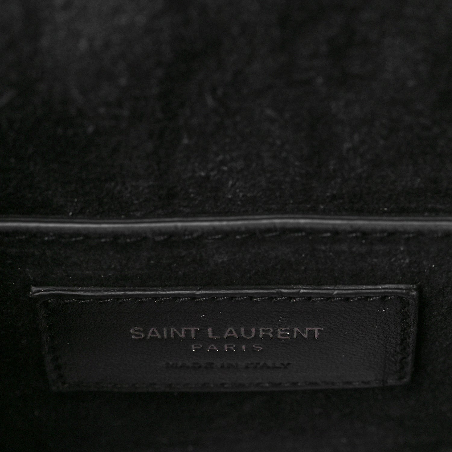 Saint Laurent Metallic Lambskin Lame Small Monogram Sunset Black Platine 6 of 10