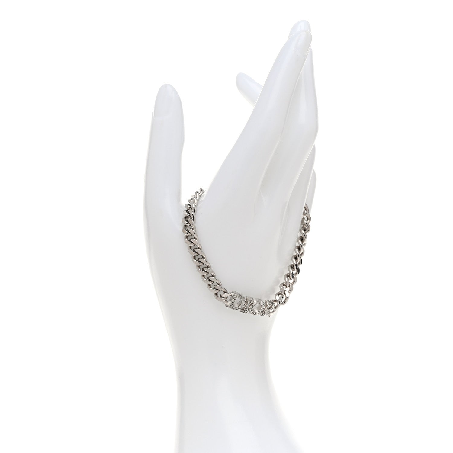 Christian Dior Metal Crystal Dio(r)evolution Bracelet Silver 2 of 5