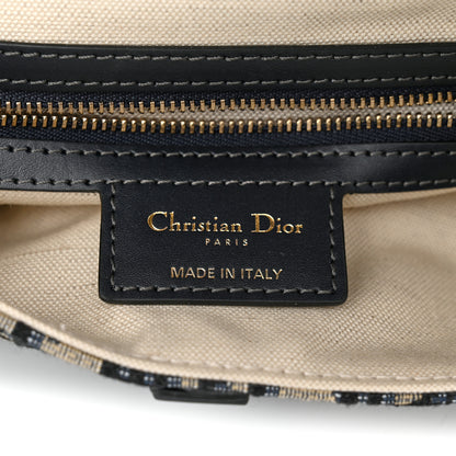 Christian Dior Oblique Saddle Bag Blue 6 of 11