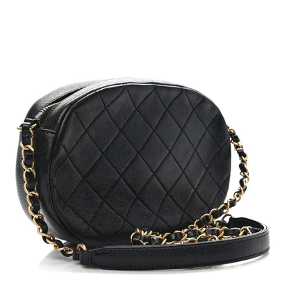 Chanel Lambskin Quilted Coco Midnight Camera Case Black 3 of 12