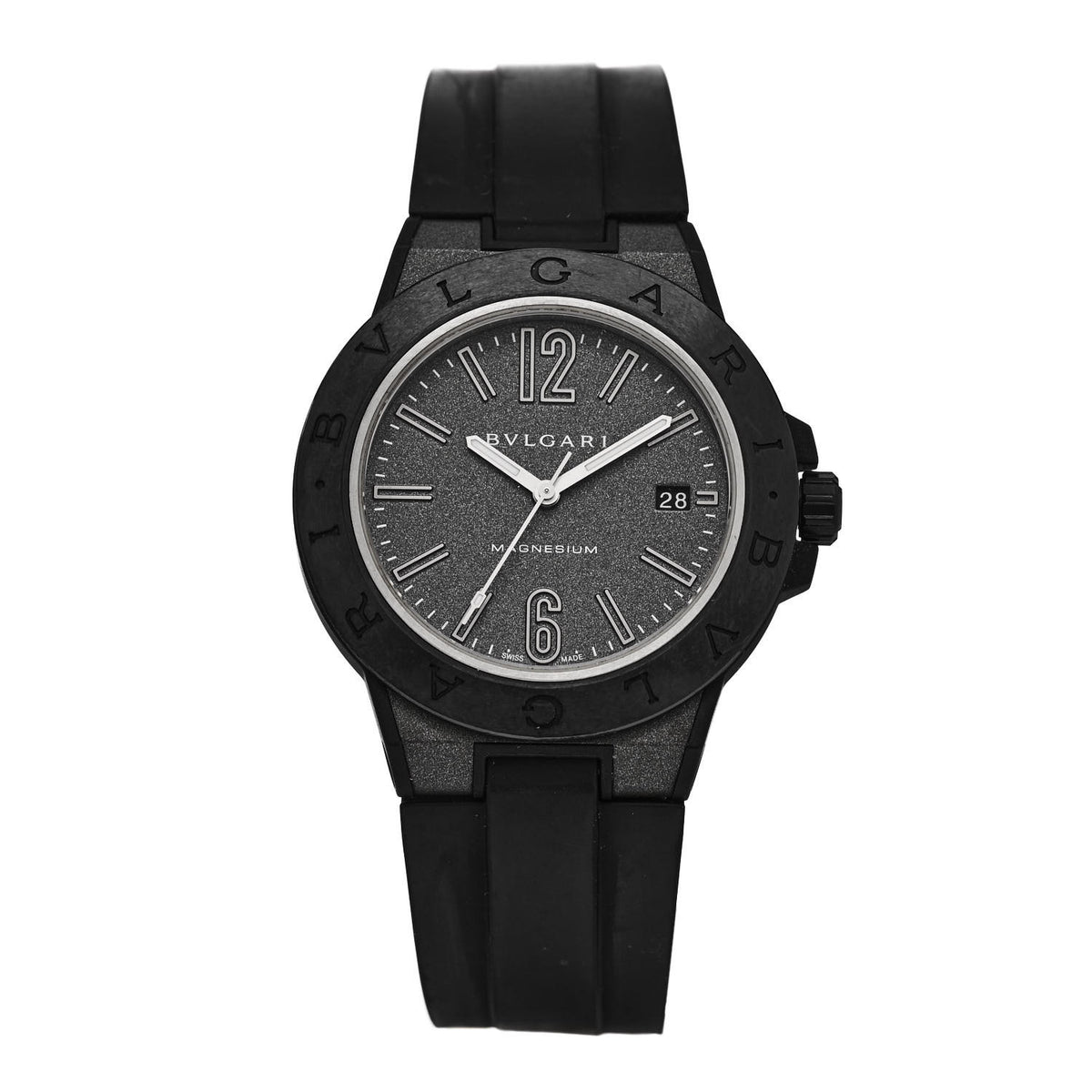 Ceramic Rubber 41mm Diagono Magnesium Automatic Watch Grey