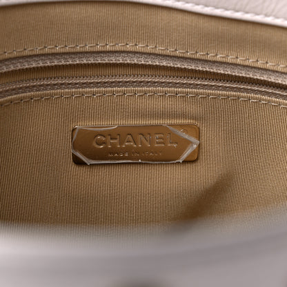 Chanel Glazed Calfskin Quilted State Of The Art Hobo White 6 of 12