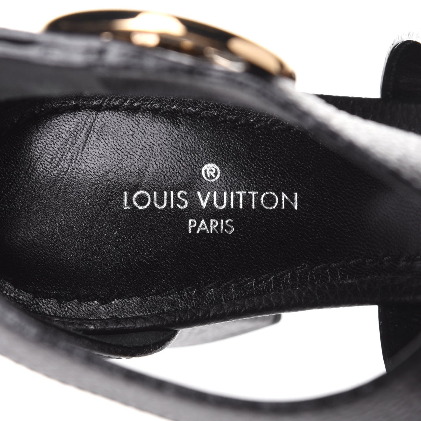 Calfskin Horizon Sandals 35 Black