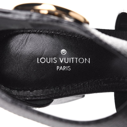 Louis Vuitton Calfskin Horizon Sandals 35 Black 9 of 11