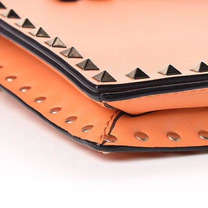 Valentino Garavani Nappa Rockstud Wristlet Clutch Melon Sorbet 8 of 9