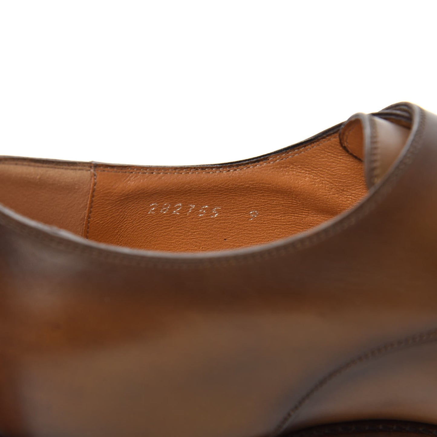 Calfskin Mens Double Monk Strap Captoe Loafers 9.5 Ombre Brown