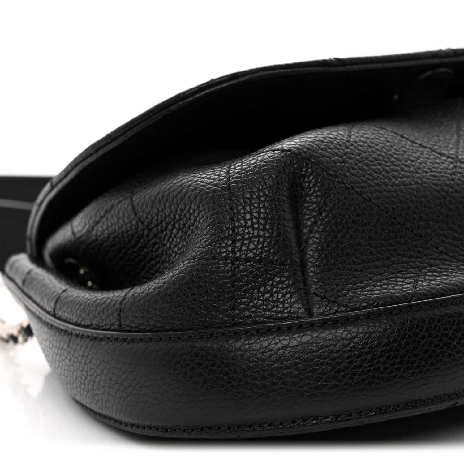 Chanel Calfskin Quilted Jungle Stroll Shoulder Bag Black 9 of 14