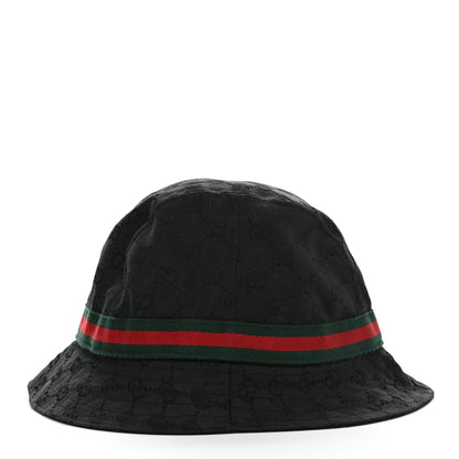 Gucci Monogram Web Bucket Hat M Black 5 of 12