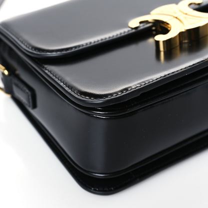 Celine Shiny Calfskin Teen Triomphe Black 8 of 9